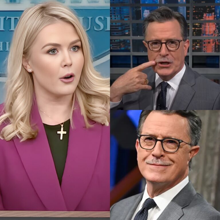“That Mouth Needed a Pause”: Karoline Leavitt Tried to End Stephen Colbert’s Voice — But His Final Words Changed Everything-