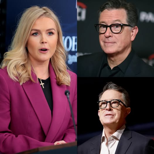 “KAROLINE LEAVITT AND STEPHEN COLBERT GET SCREAMED AT LIVE