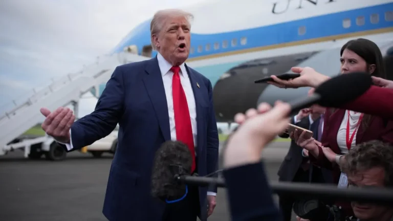Trump Appears To Drop ‘Epstein Client List’ Names To Reporters