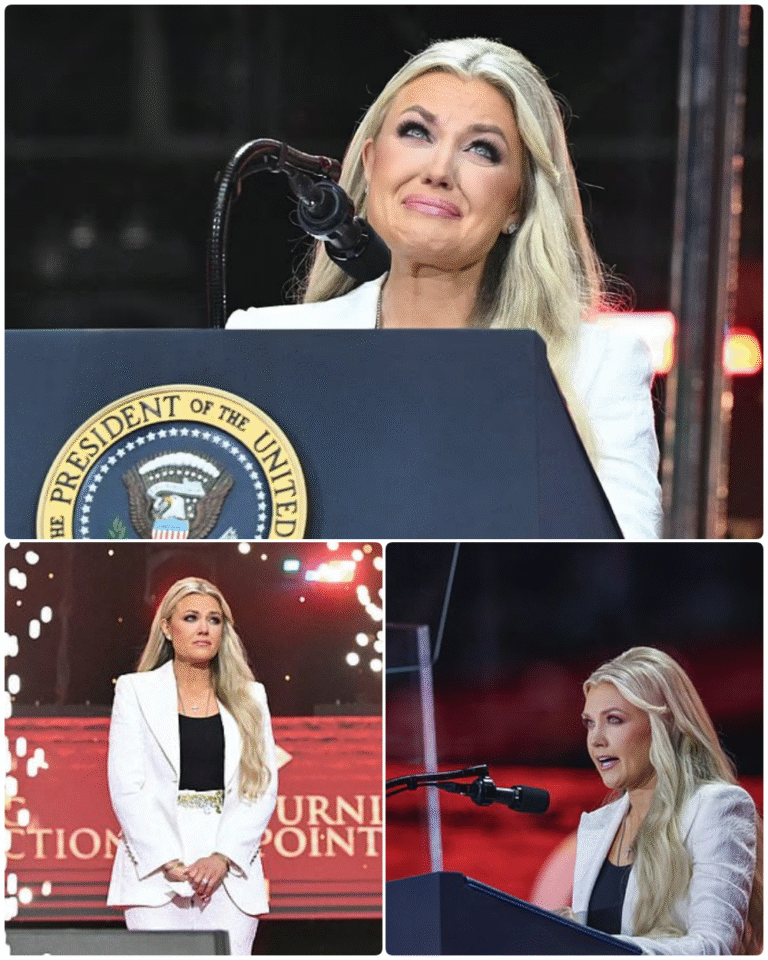 “Now he knows.” – Erika Kirk’s words gripped the stadium with anguish as she unveiled the secret she never had the chance to share with her husband. And just a few seconds later, the widow transformed a memorial into legend, as 200,000 people rose together to witness a shocking declaration that will be remembered for years to come-TT