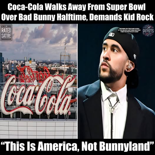 Coca-Cola Walks Away From Super Bowl Over Bad Bunny Halftime, Demands Kid Rock: “This Is America, Not Bunnyland”