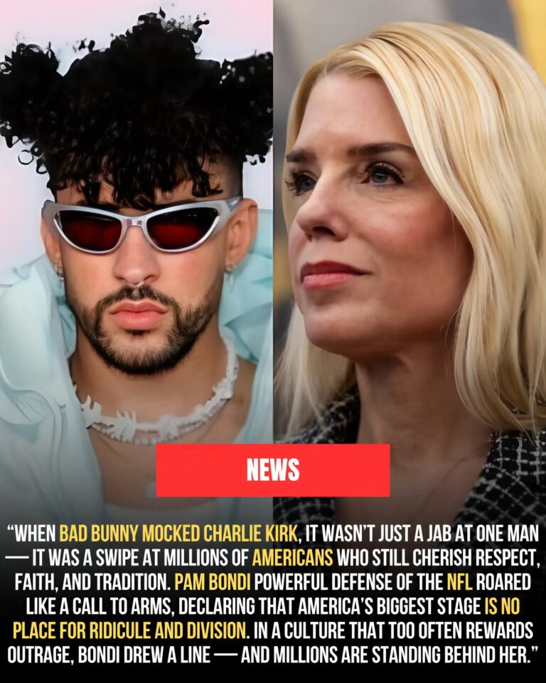 BREAKING: Pam Bondi BACKS NFL for CANCELING Bad Bunny’s Super Bowl Halftime Show After He MOCKED Charlie Kirk — “It’s about time the league stood up for millions of Americans who expect respect and tradition… – hghgiangg