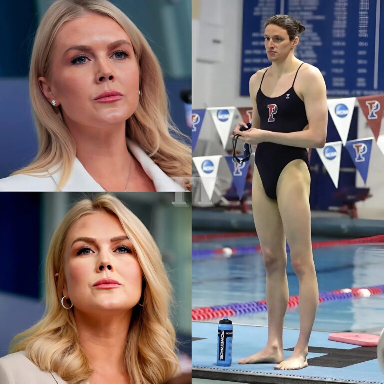 Karoline Leavitt laughed sarcastically and did not forget to throw another sarcastic jab at Lia Thomas: ‘If this transgender athlete still dreams of entering the 2028 Olympics in Los Angeles as a female swimming star, then perhaps the World Olympic Committee should immediately create a completely new sport called… fantasy swimming, where the swimming laps do not take place in real water, but only exist in her own imagination and unrealistic dreams!-T