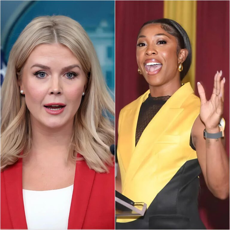 “SIT DOWN, BARBIE.” Shelly-Ann Fraser-Pryce Suddenly Called Karoline Leavitt a Puppet of T.r.u.m.p. Live After Leavitt Insulted Her with Racist Words and Mocked Her as “WASHED UP” Following Her Retirement. With Just 12 Words, the Jamaican Sprint Legend Left Karoline Leavitt Speechless. Leavitt Tried to Respond, But Was Confronted with a Harsh Truth from the Olympic Icon, Leaving the Entire Studio Silent. The Audience Stood Up and Applauded-TT